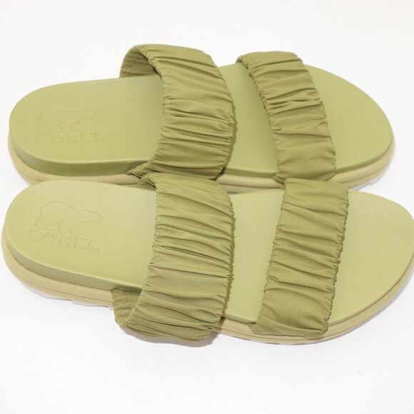 NEW Sorel Roaming Two Strap Slide Sandals Women’s Size 9.5 Olive Green - Picture 6 of 10